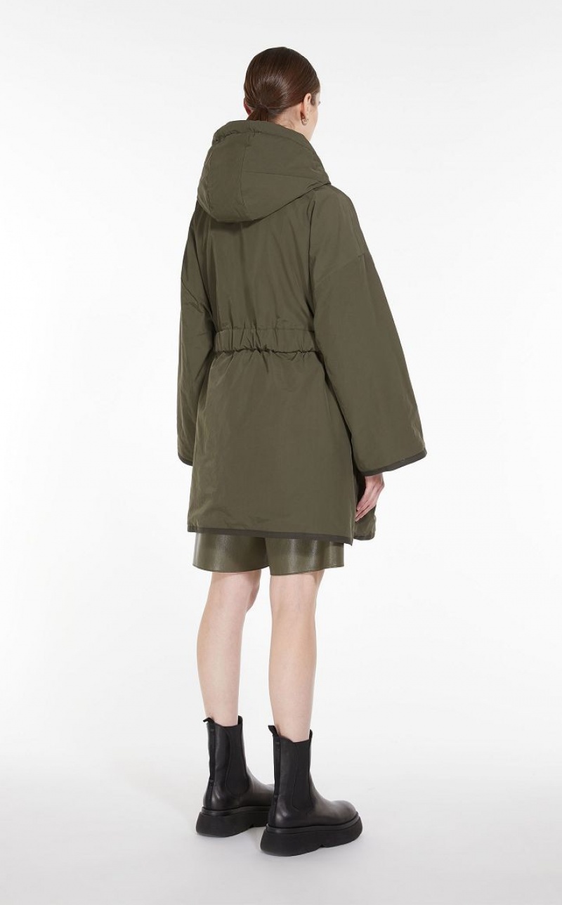 Max Mara Gepolstert Parka In Showerproof Fabric Padded Dunkel | MMR593972