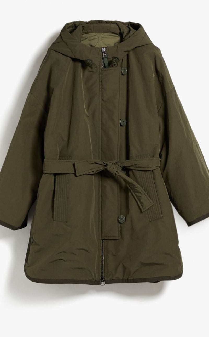 Max Mara Gepolstert Parka In Showerproof Fabric Padded Dunkel | MMR593972