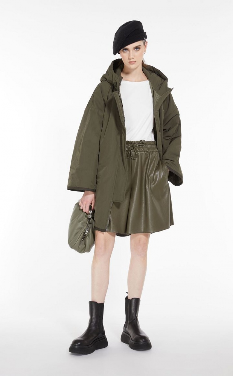 Max Mara Gepolstert Parka In Showerproof Fabric Padded Dunkel | MMR593972