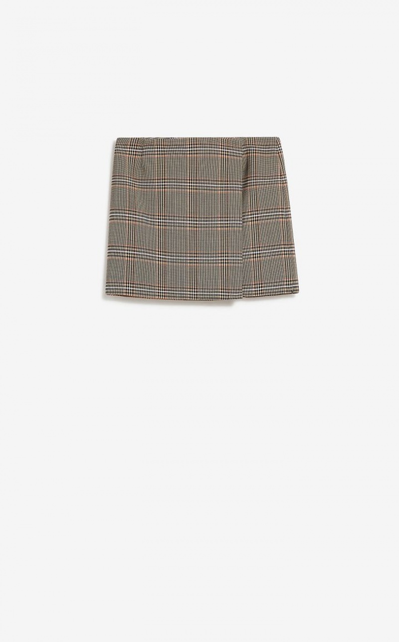 Max Mara Glen Plaid Mini Röcke Braun | MMR593682