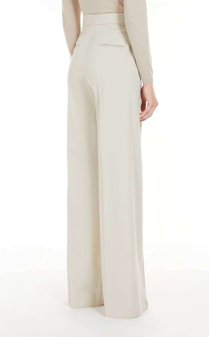 Max Mara High-waisted Wolle Anzüge Braun | MMR593496