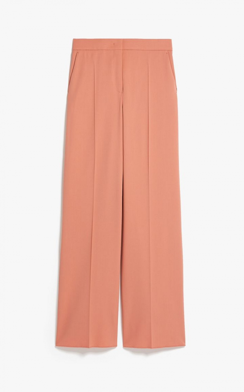 Max Mara High-waisted Wolle Anzüge Rosa | MMR593505