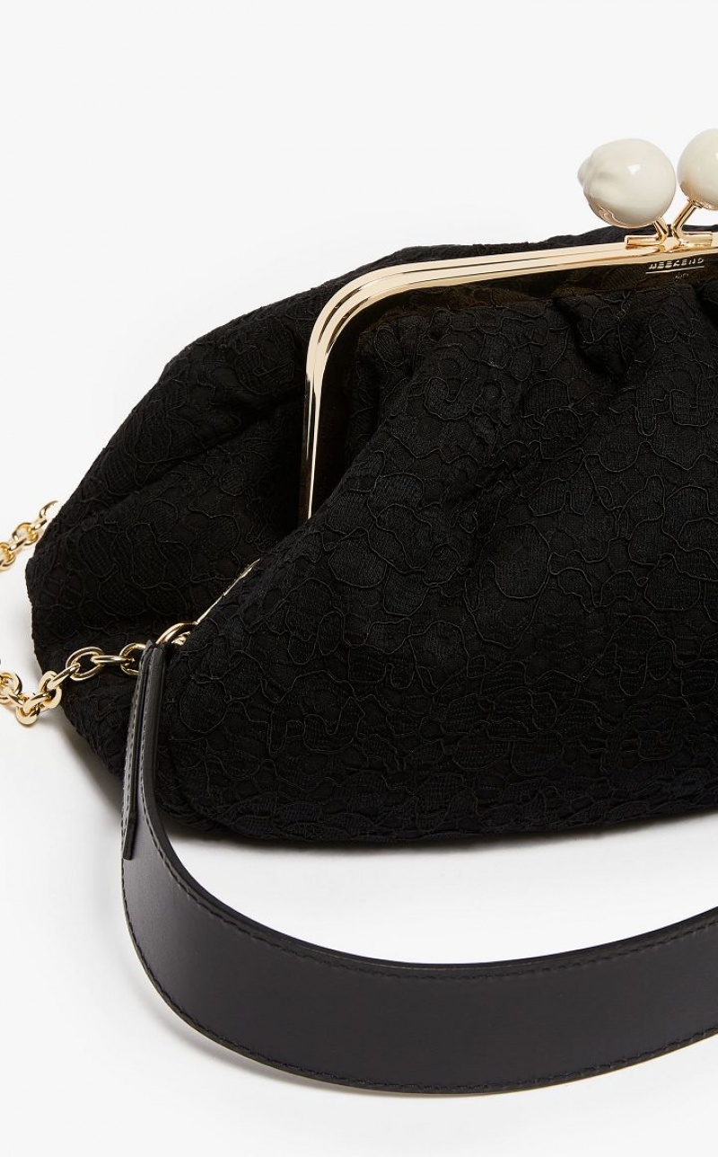 Max Mara Hommage À La France Pasticcinoin Spitze Weekend Bag Schwarz | MMR594170