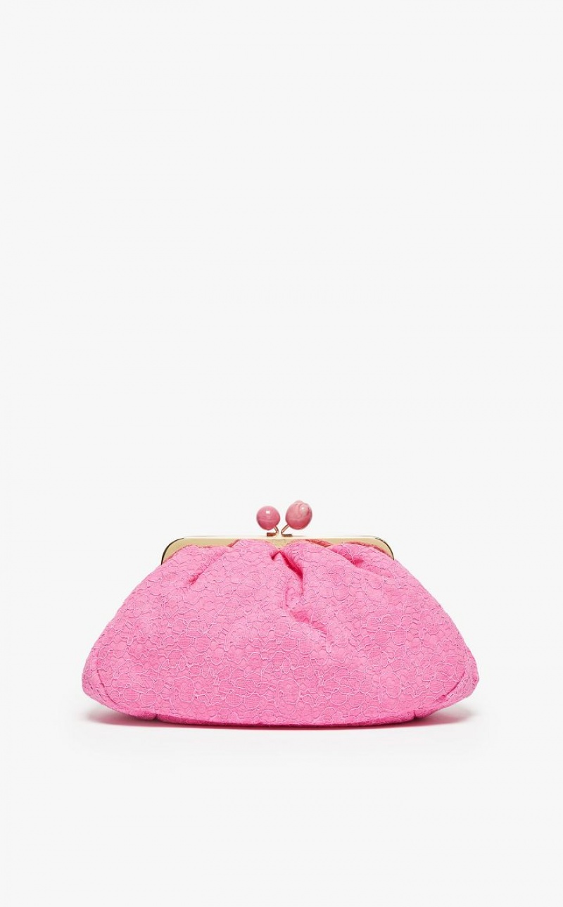 Max Mara Hommage À La France Pasticcinoin Spitze Weekend Bag Fuchsie | MMR594172