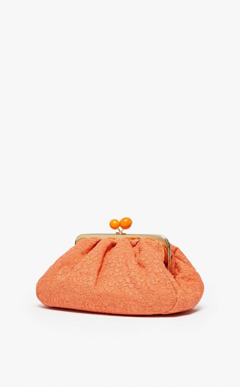 Max Mara Hommage À La France Pasticcinoin Spitze Weekend Bag Orange | MMR594174