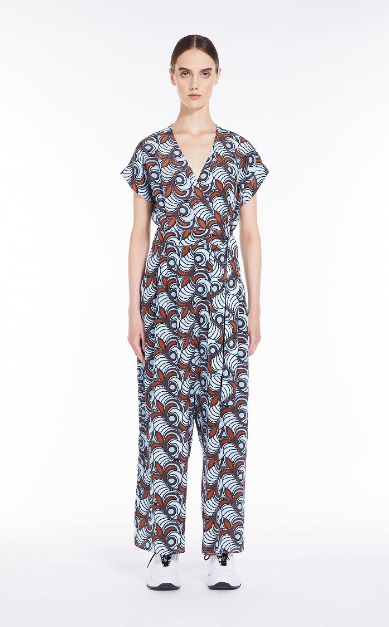 Max Mara In Pure Silk Overall Braun | MMR593414