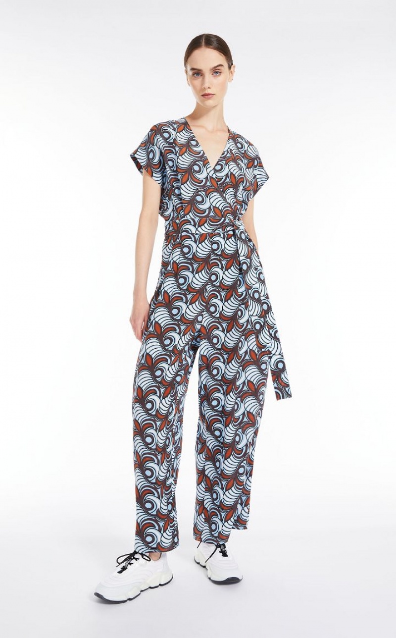 Max Mara In Pure Silk Overall Braun | MMR593414