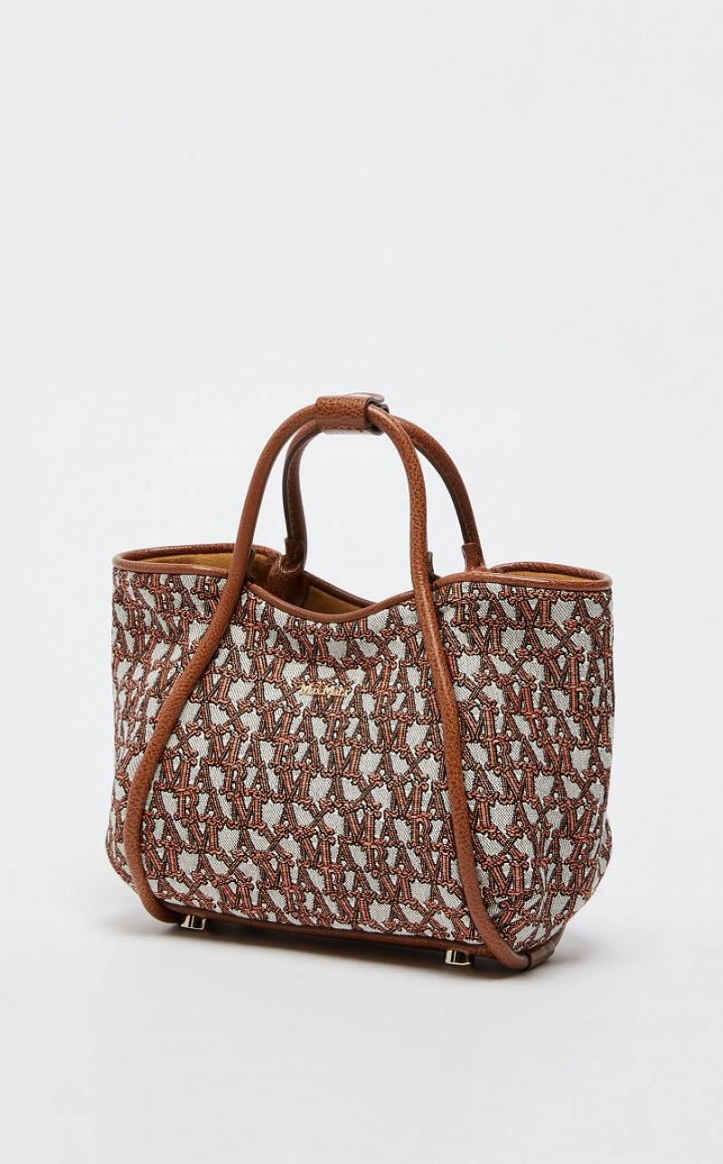 Max Mara In jacquard  Marine Bag Braun Orange | MMR594126