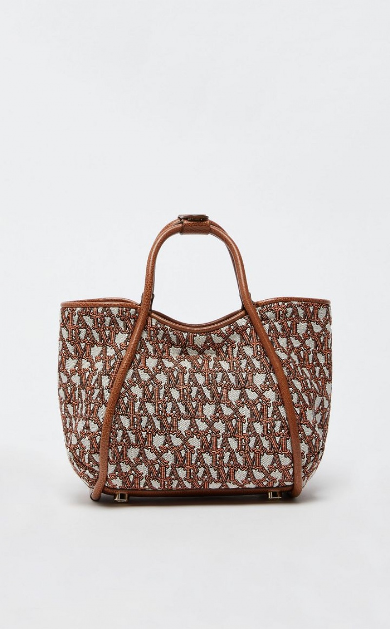 Max Mara In jacquard  Marine Bag Braun Orange | MMR594126