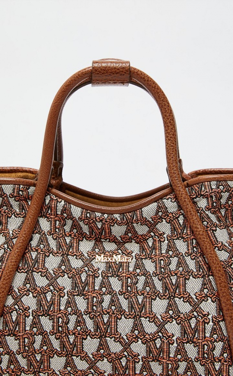 Max Mara In jacquard  Marine Bag Braun Orange | MMR594126