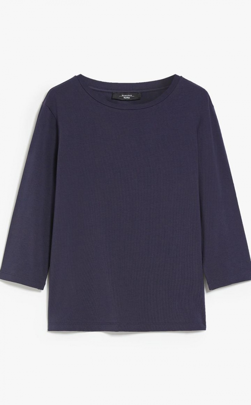 Max Mara Jersey T-shirt Navy | MMR593653