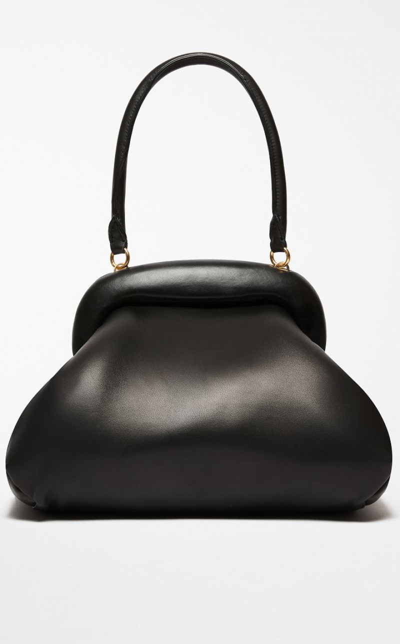 Max Mara Large Nappa-leather Bouba Sportmax Bag Schwarz | MMR594178