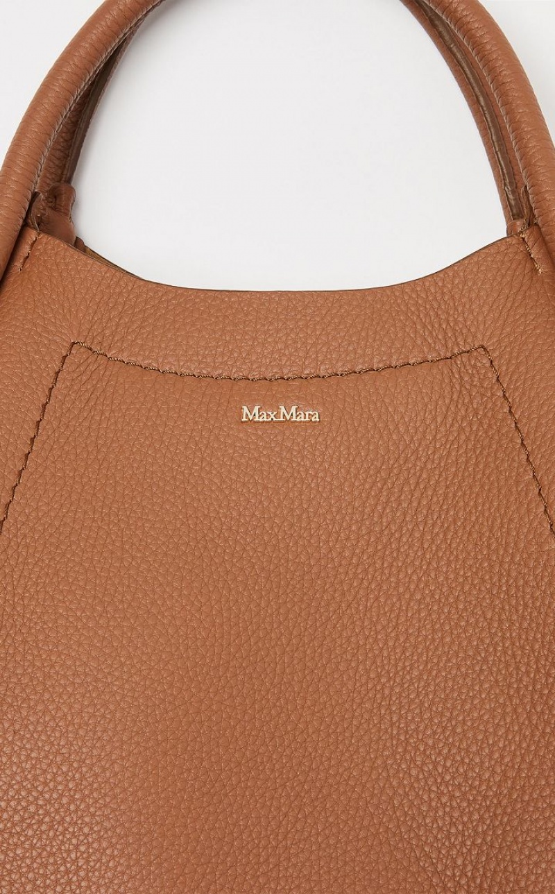 Max Mara Leder Marine Bag Braun | MMR594133