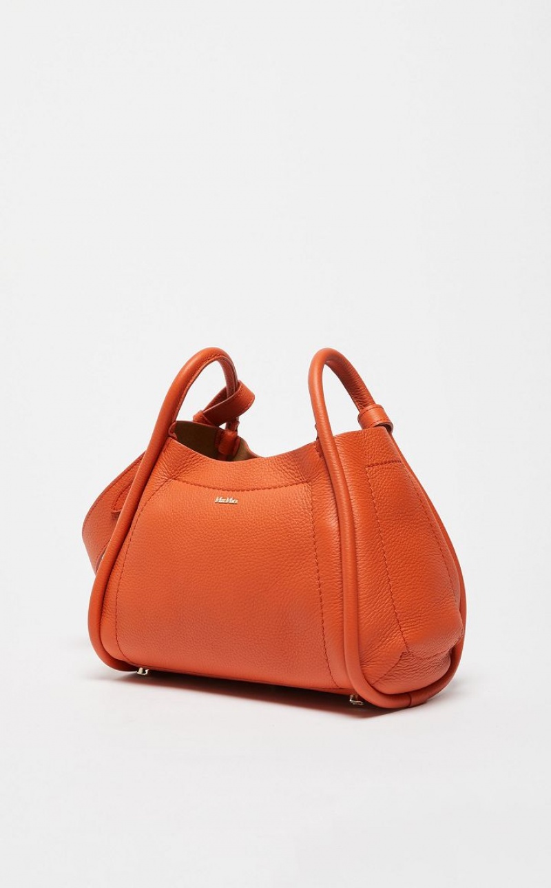 Max Mara Leder Marine Bag Orange | MMR594130