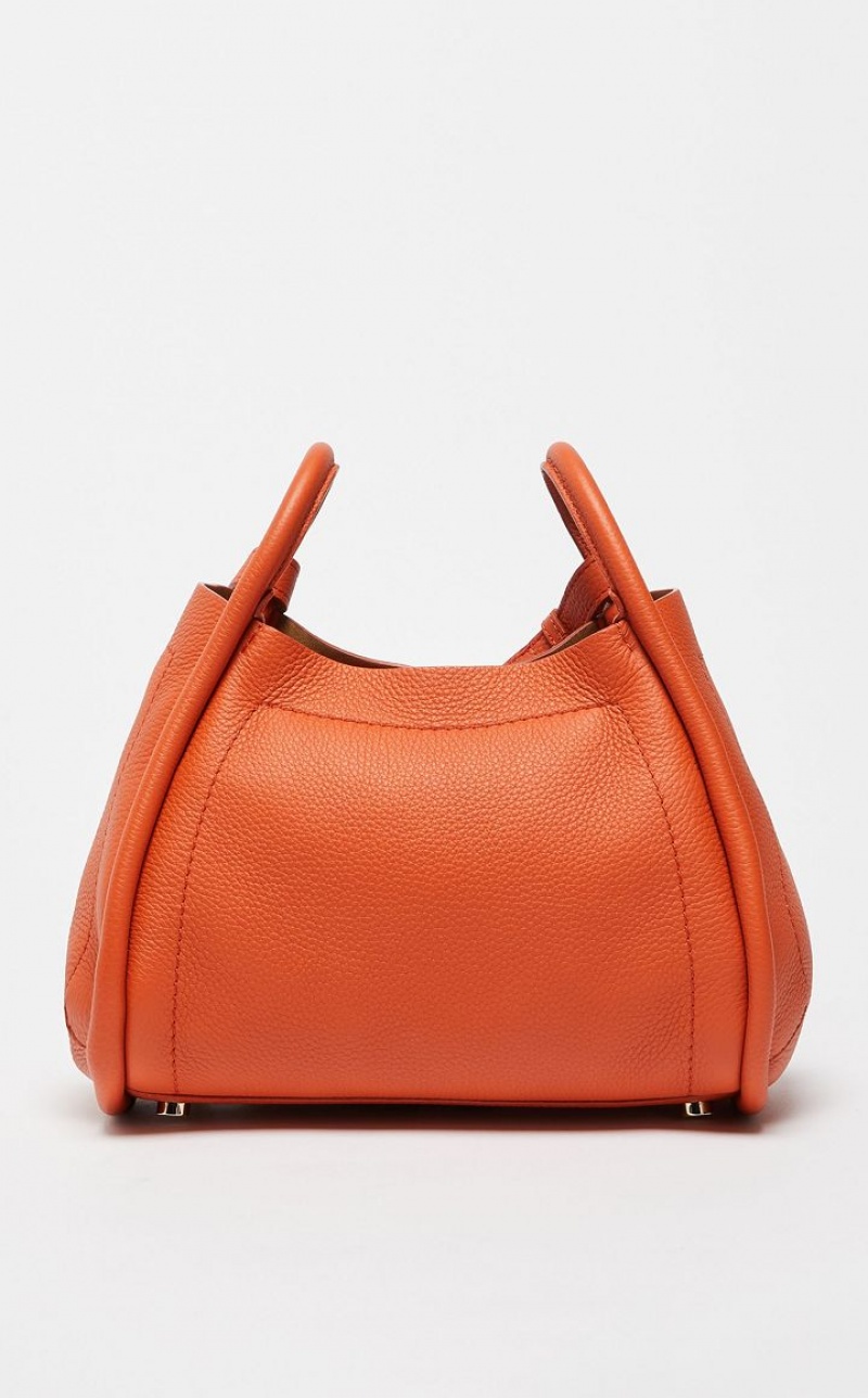 Max Mara Leder Marine Bag Orange | MMR594130