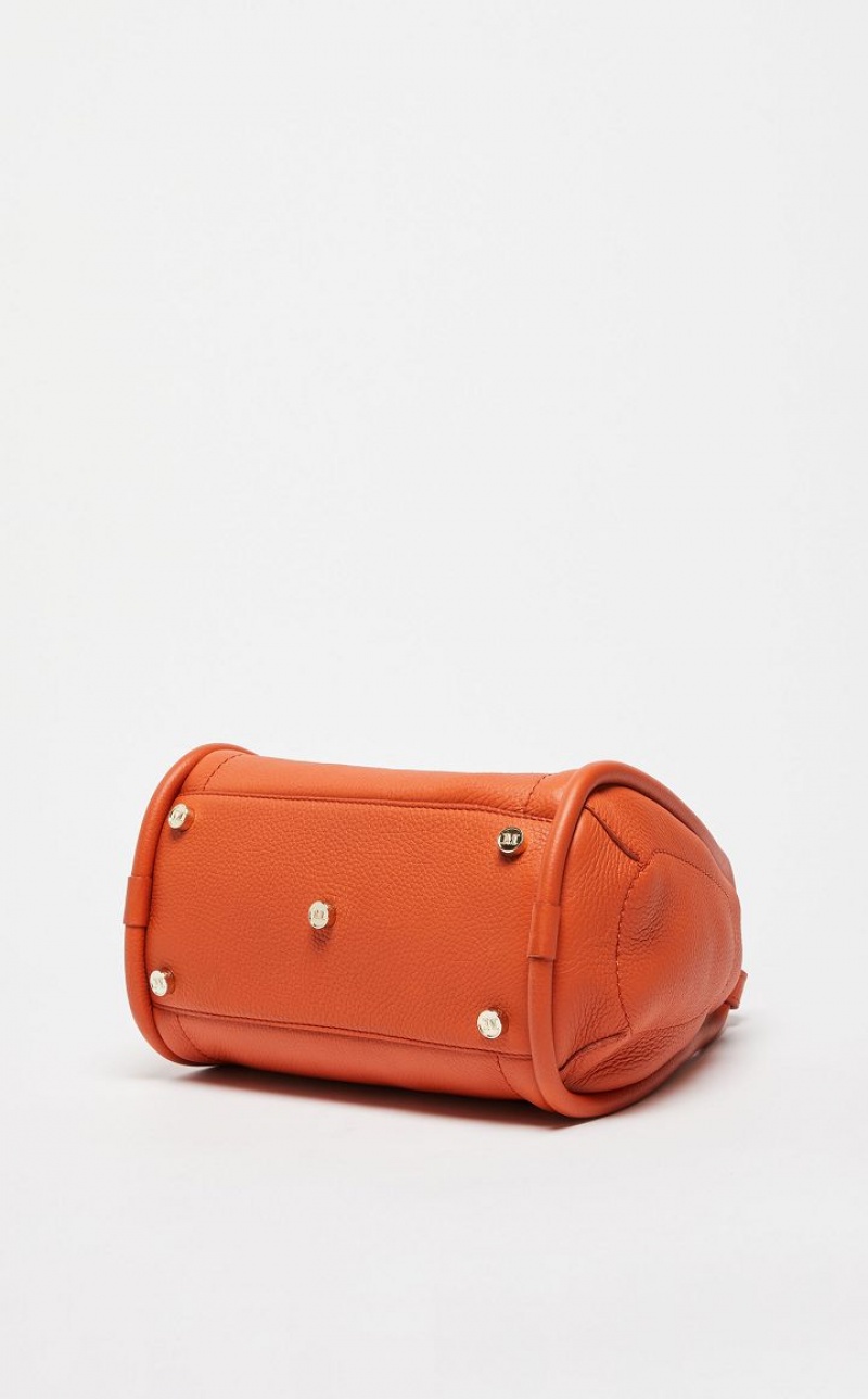 Max Mara Leder Marine Bag Orange | MMR594130