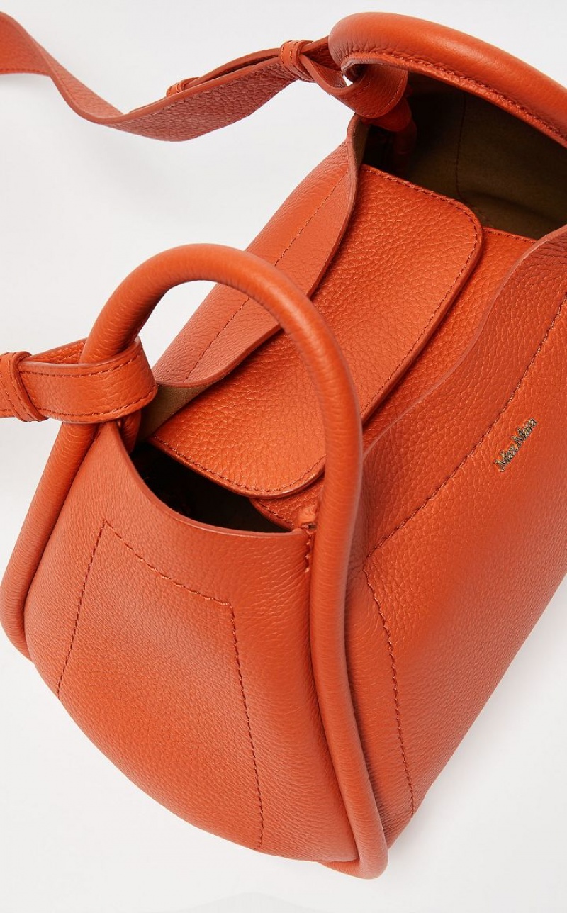 Max Mara Leder Marine Bag Orange | MMR594130