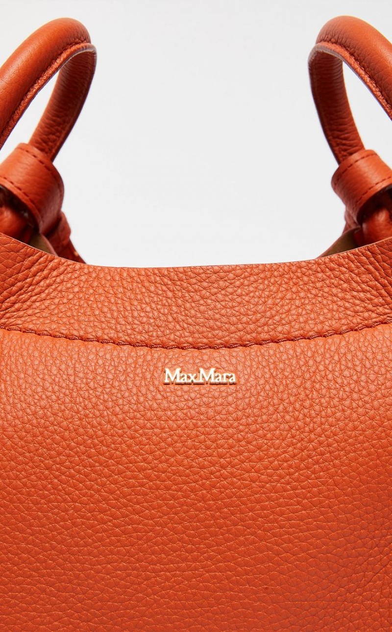 Max Mara Leder Marine Bag Orange | MMR594130