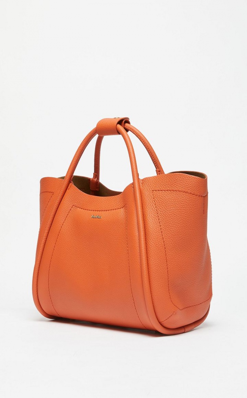 Max Mara Leder Marine Bag Orange | MMR594132