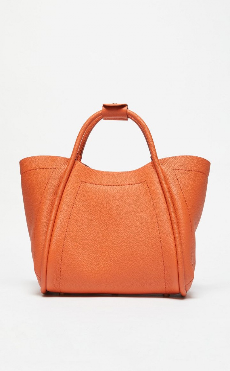 Max Mara Leder Marine Bag Orange | MMR594132