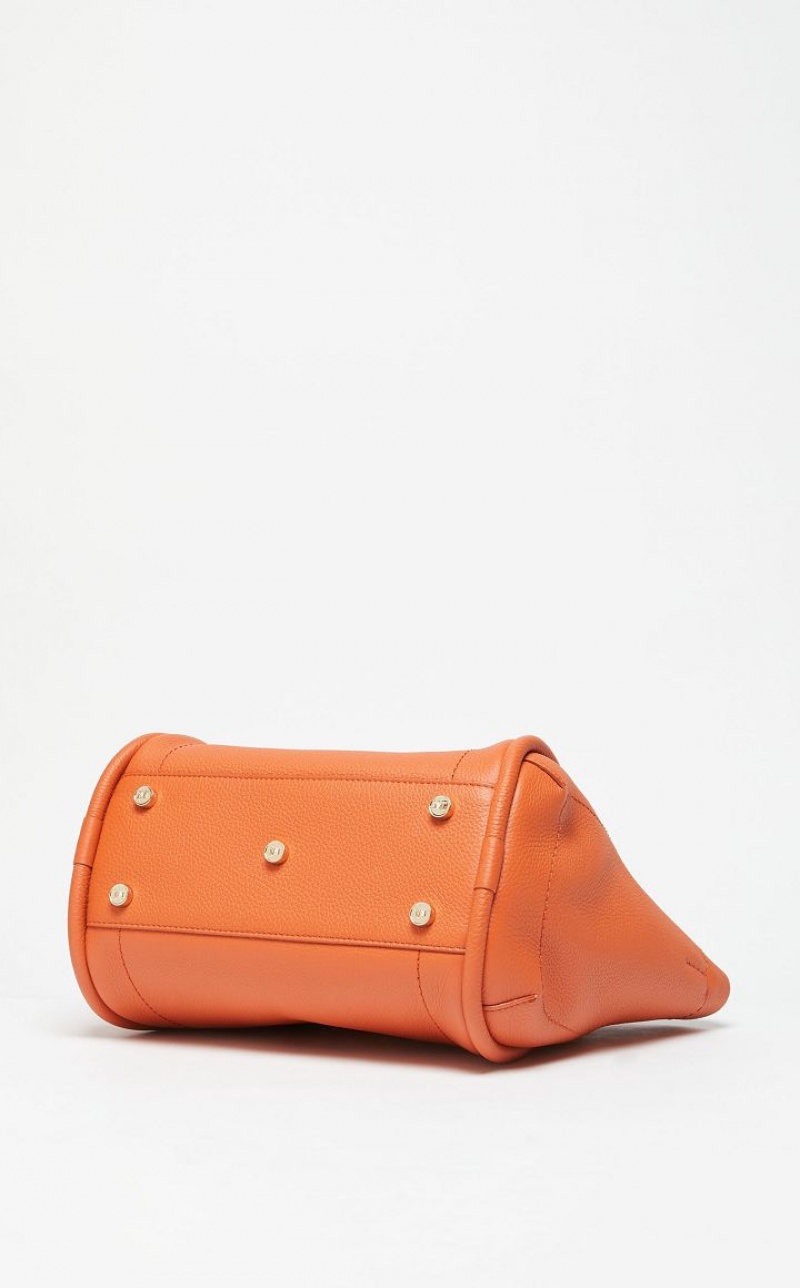 Max Mara Leder Marine Bag Orange | MMR594132