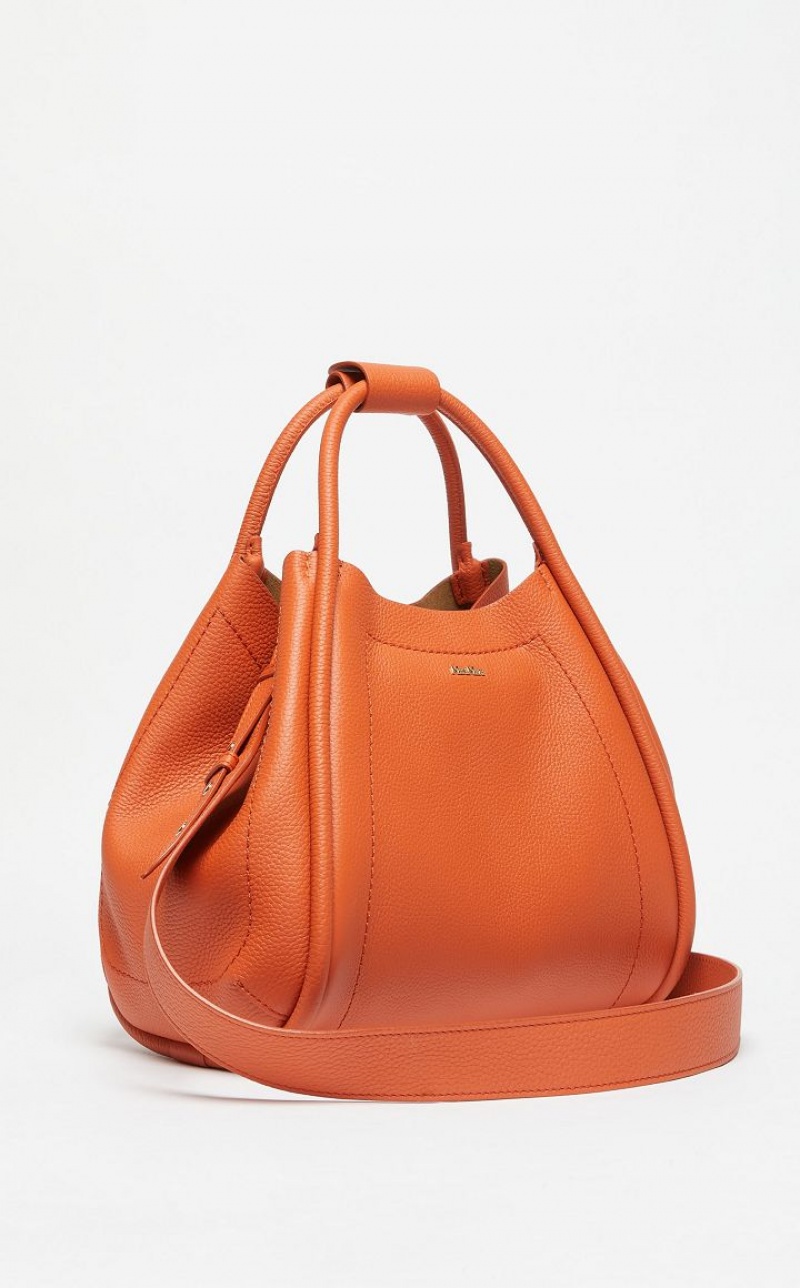 Max Mara Leder Marine Bag Orange | MMR594132