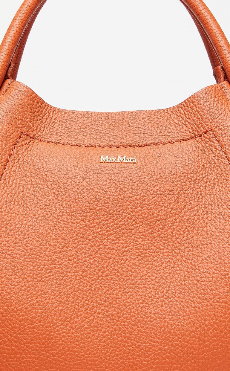 Max Mara Leder Marine Bag Orange | MMR594132