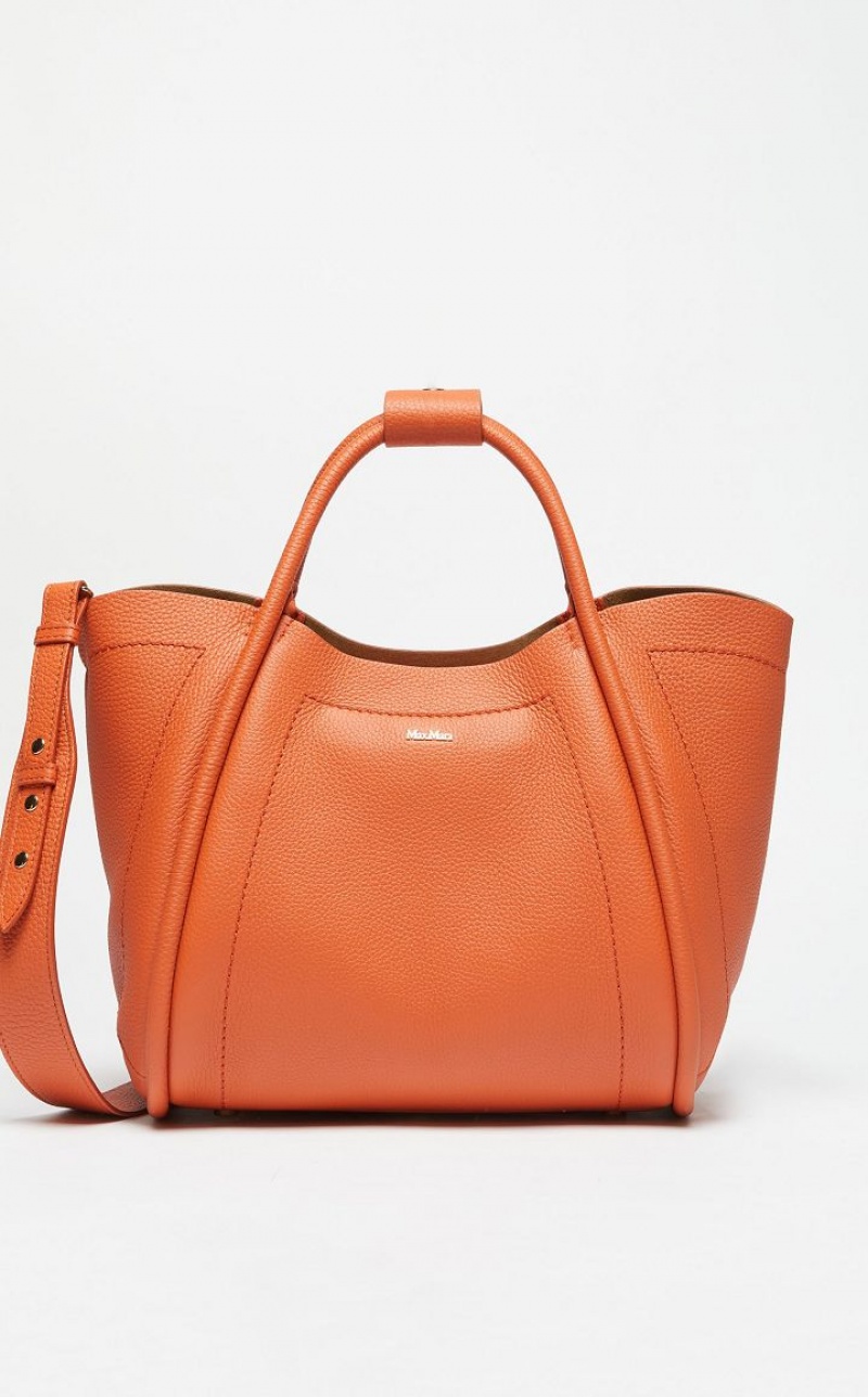 Max Mara Leder Marine Bag Orange | MMR594132