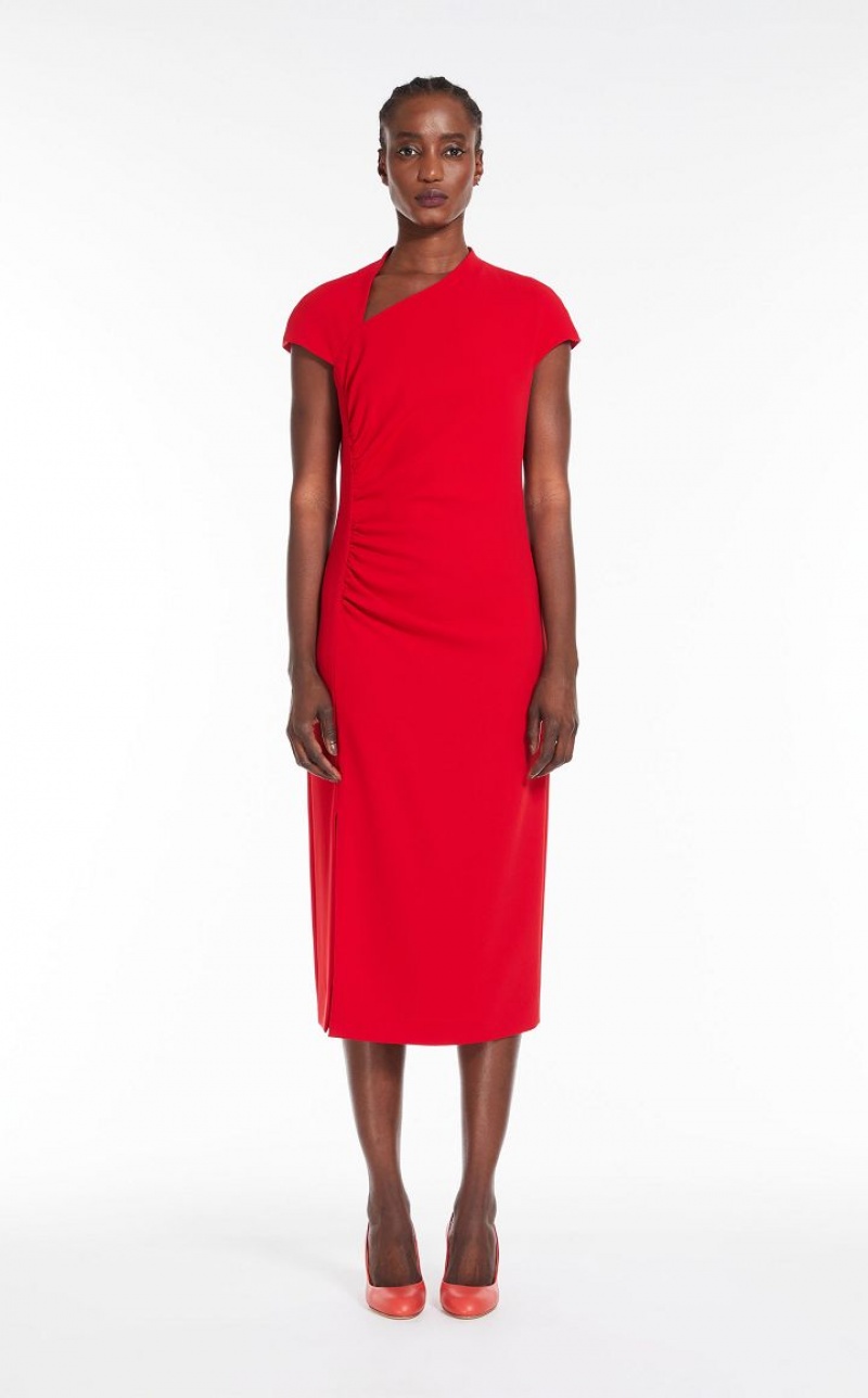 Max Mara Long Cady Kleid Rot | MMR593343