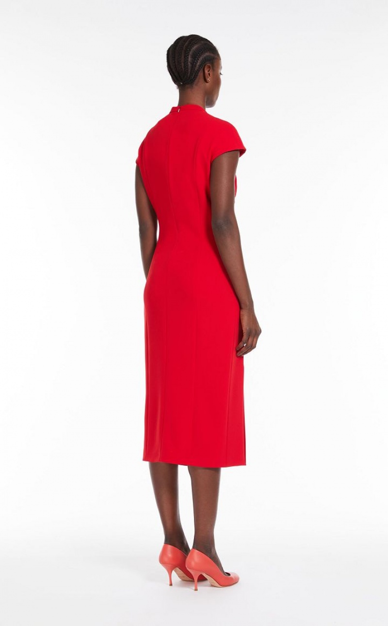 Max Mara Long Cady Kleid Rot | MMR593343