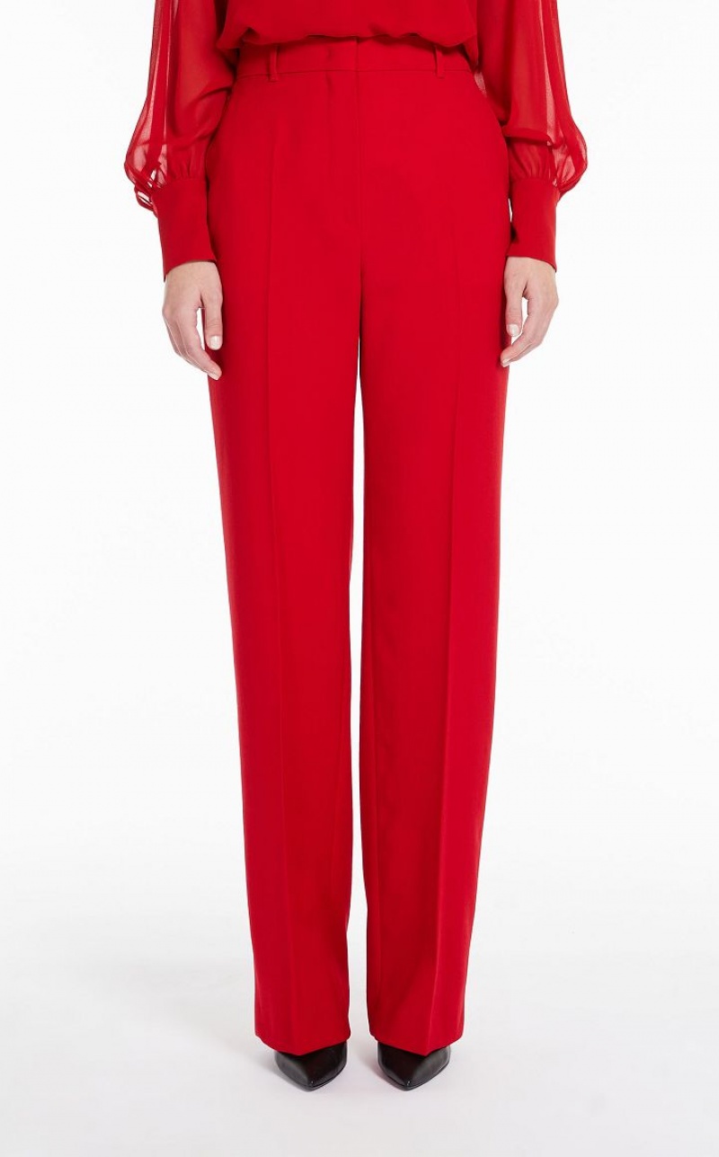 Max Mara Long Wolle Crepe Anzüge Rot | MMR593537