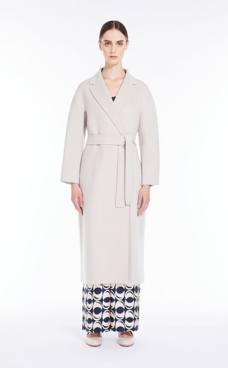 Max Mara Long Wolle Mäntel Hell | MMR593908