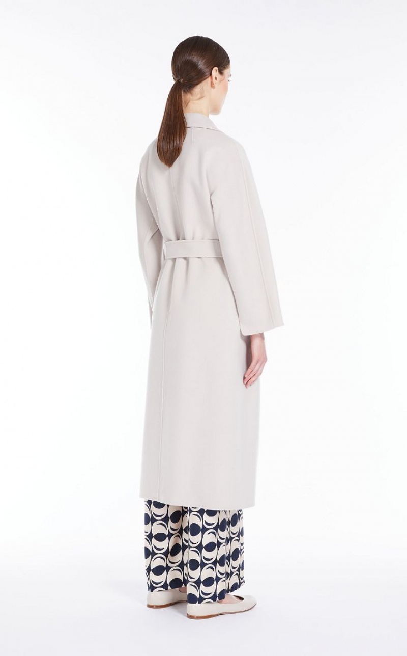 Max Mara Long Wolle Mäntel Hell | MMR593908