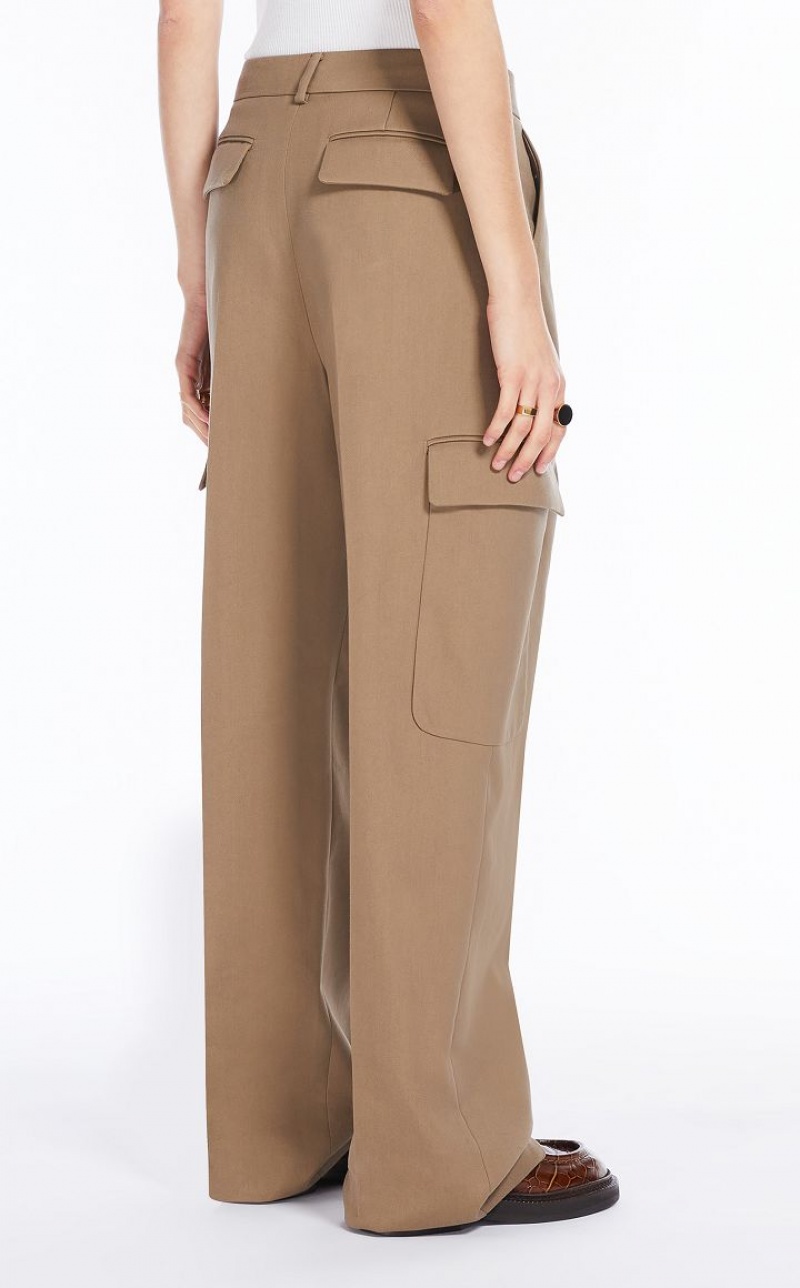 Max Mara Low-rise Cargo Hosen Beige | MMR593779