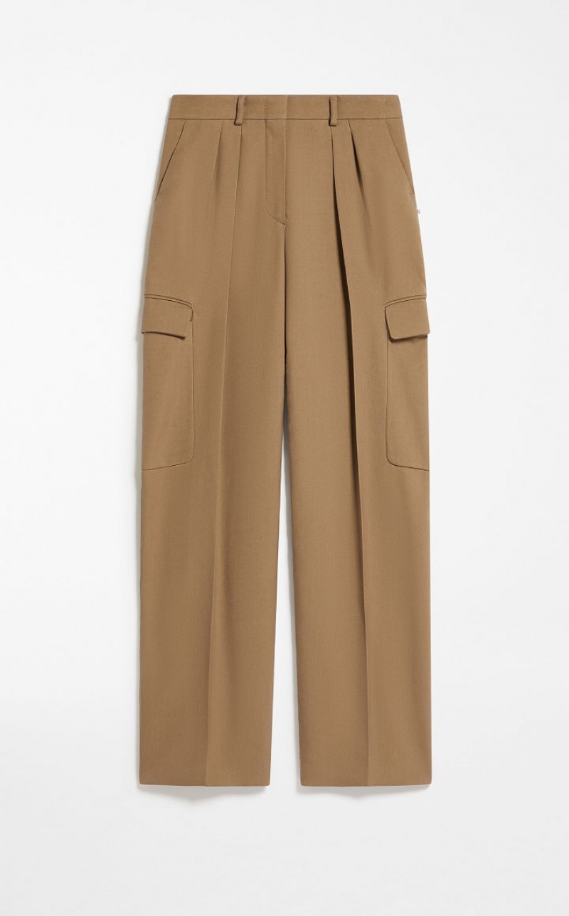 Max Mara Low-rise Cargo Hosen Beige | MMR593779