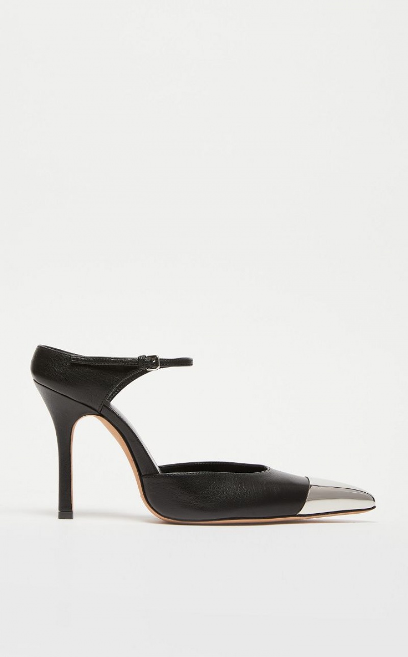 Max Mara Metal-toe Court Décolleté Schwarz | MMR594196