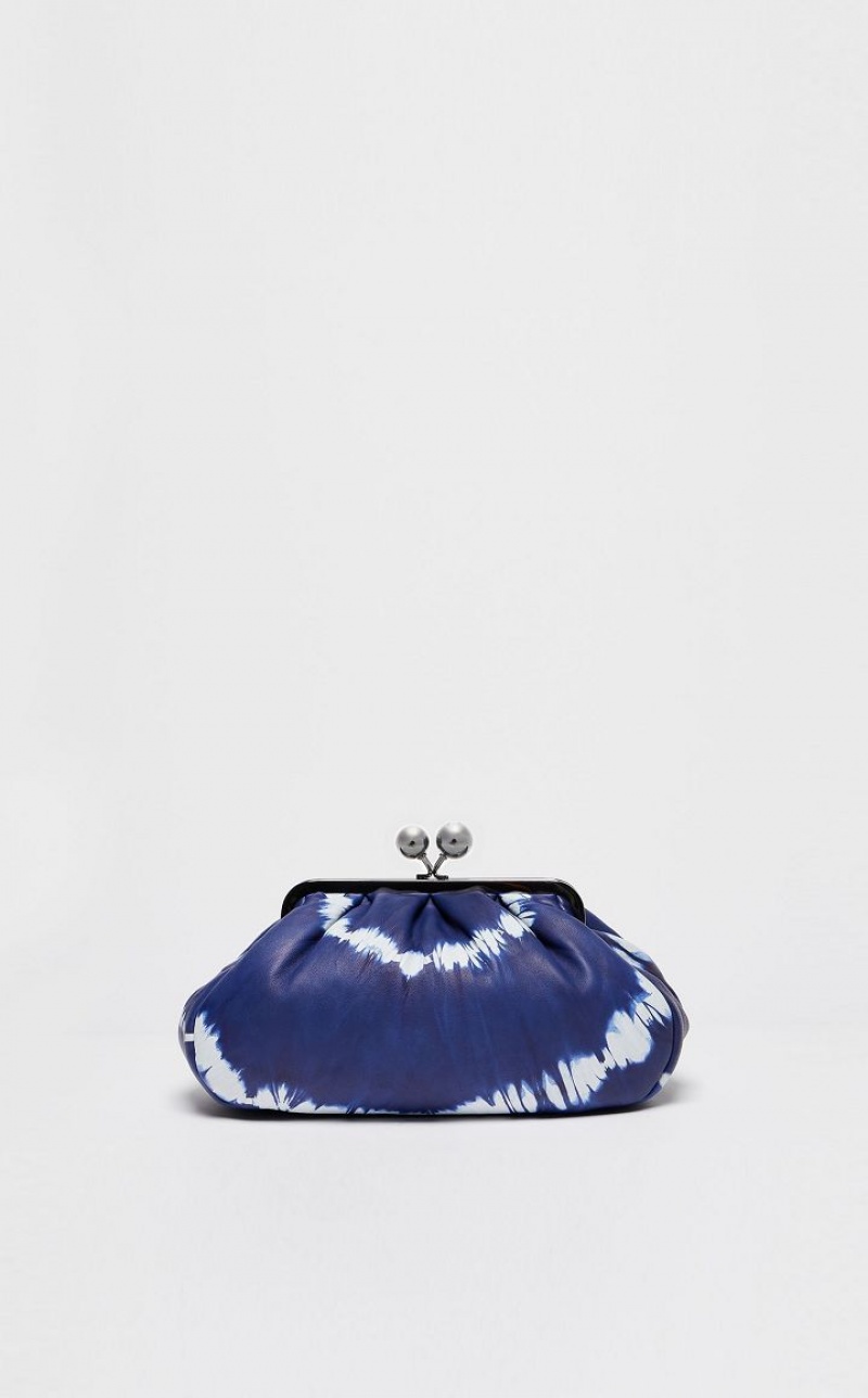 Max Mara Nappa Leder Pasticcino Weekend Bag Blau | MMR594157