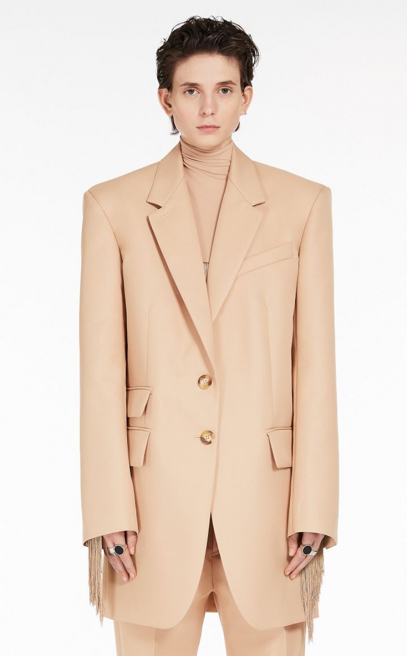 Max Mara Oversized Boyfriend Blazer Aprikose | MMR594024