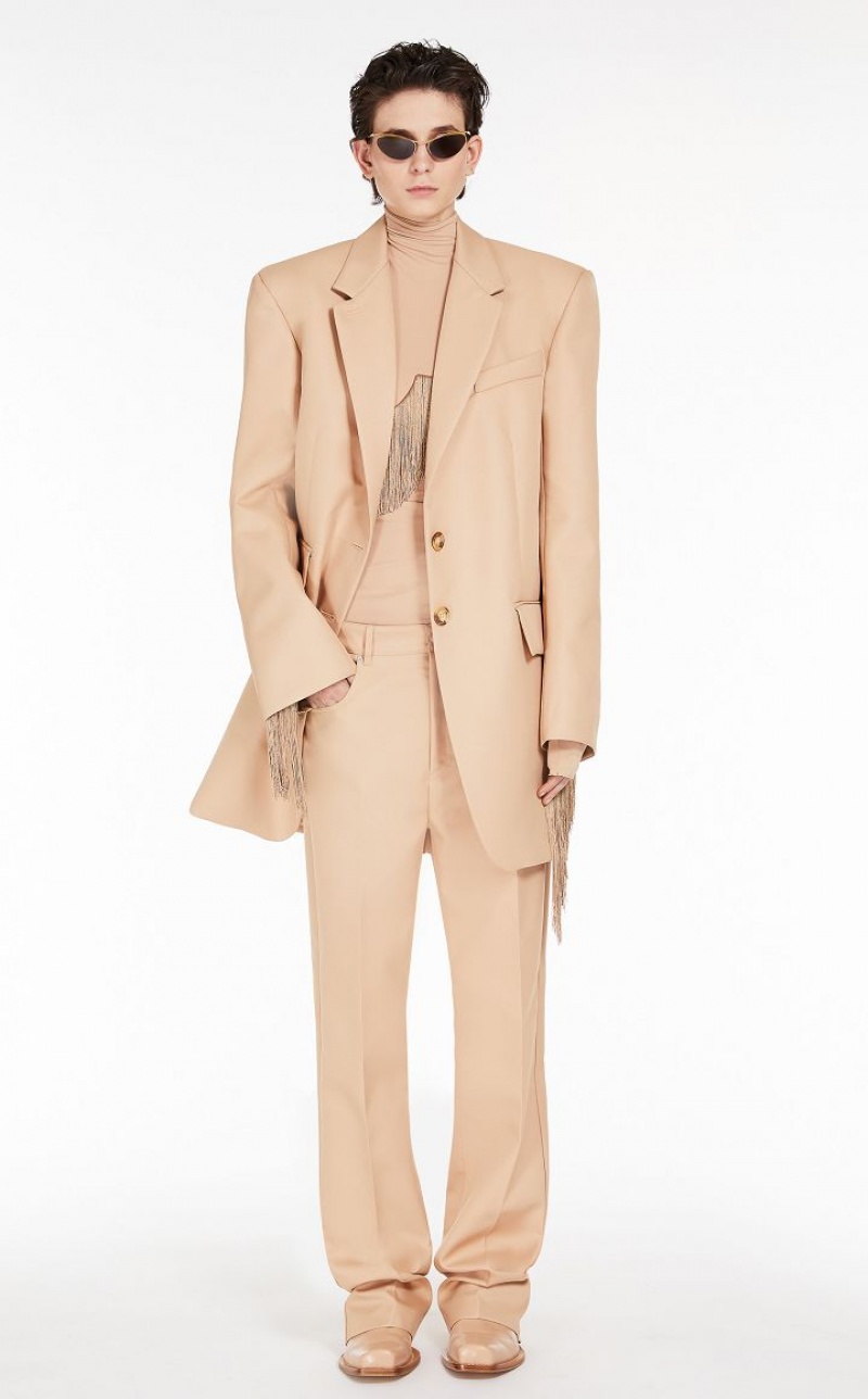 Max Mara Oversized Boyfriend Blazer Aprikose | MMR594024