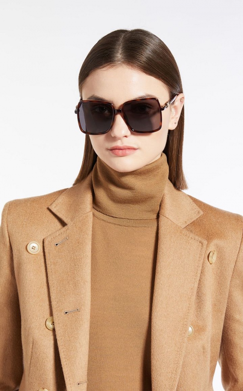 Max Mara Oversized Sonnenbrille Braun | MMR594294