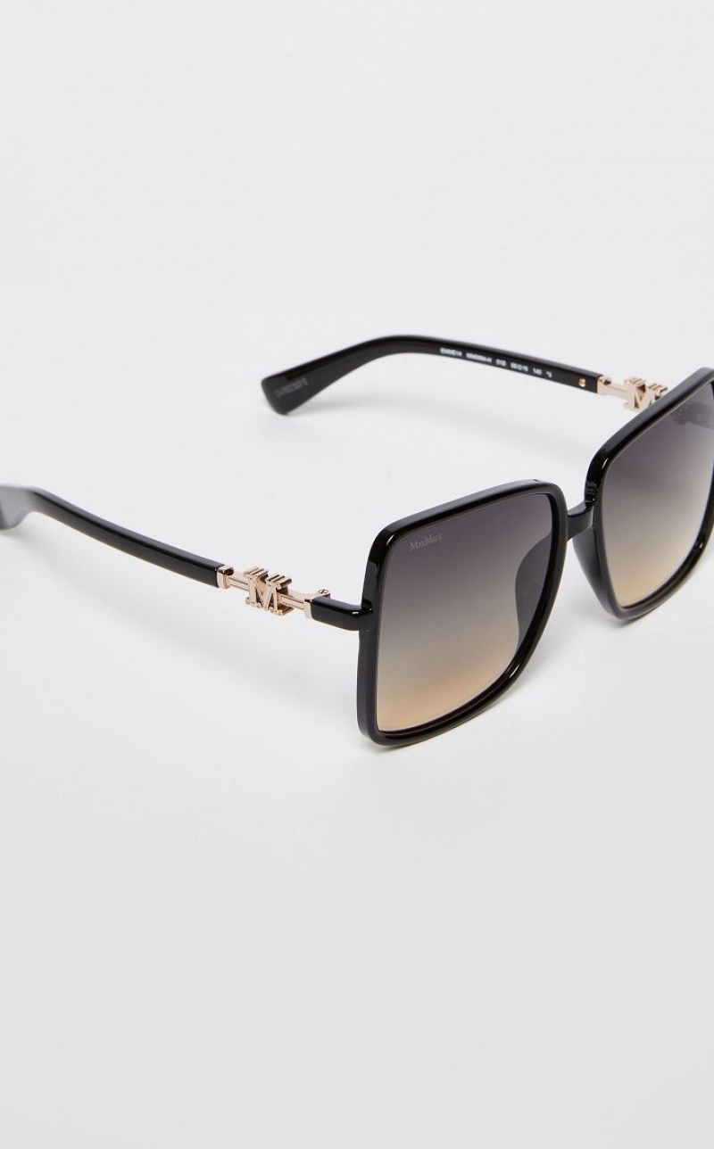 Max Mara Oversized Sonnenbrille Schwarz | MMR594299