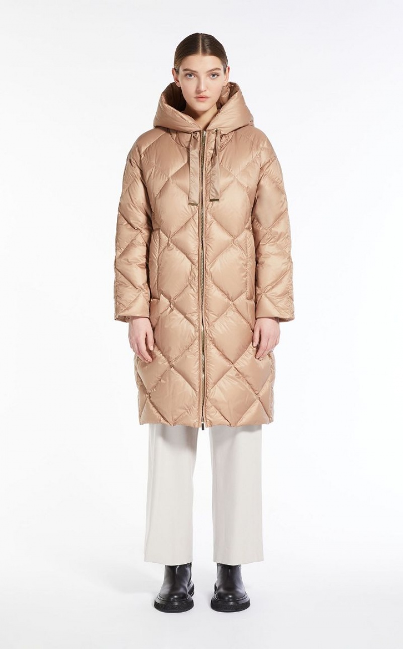 Max Mara Parka In Gesteppt Wasser-resistant Canvas Padded Braun | MMR593995