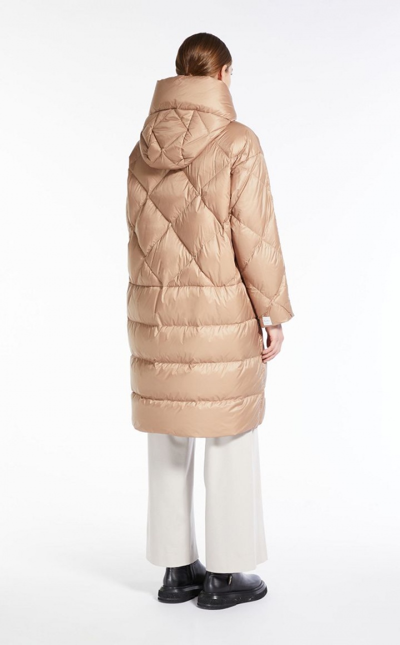 Max Mara Parka In Gesteppt Wasser-resistant Canvas Padded Braun | MMR593995