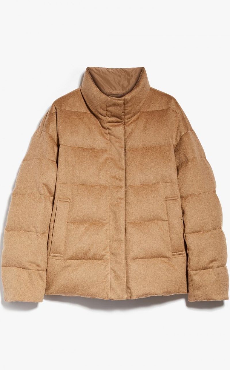 Max Mara Reversible Camel Down Jacket Padded Braun | MMR593966