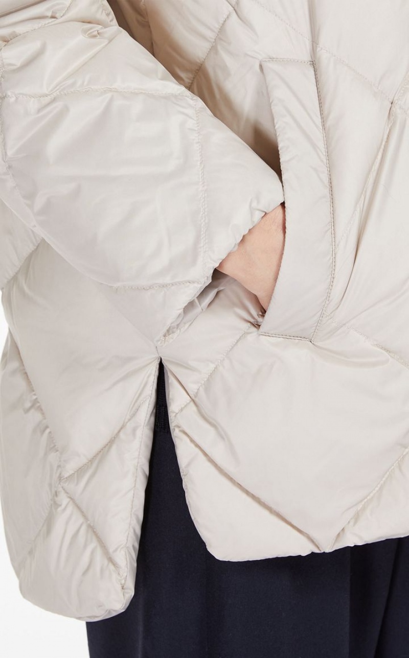 Max Mara Reversible Down Jacket In Wasser-resistant Canvas Padded Braun | MMR593989