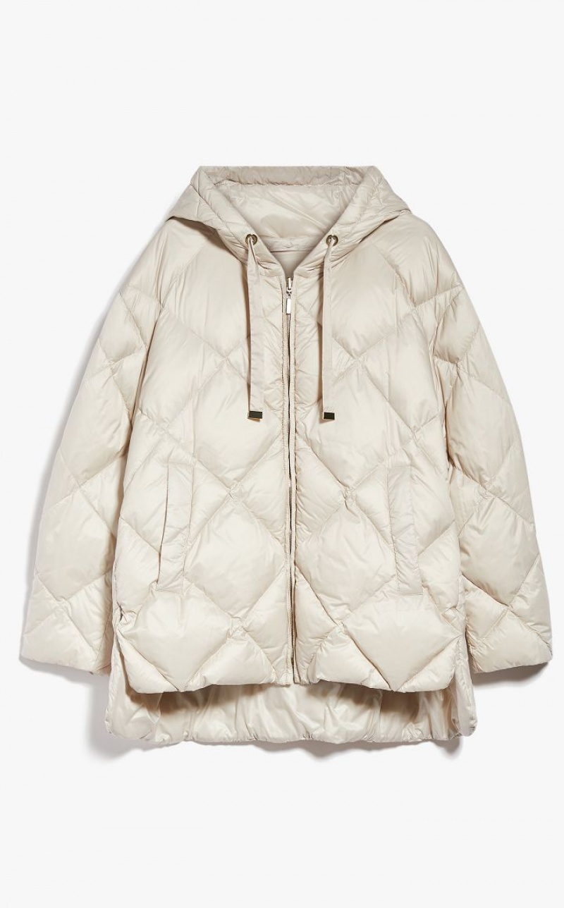 Max Mara Reversible Down Jacket In Wasser-resistant Canvas Padded Braun | MMR593989