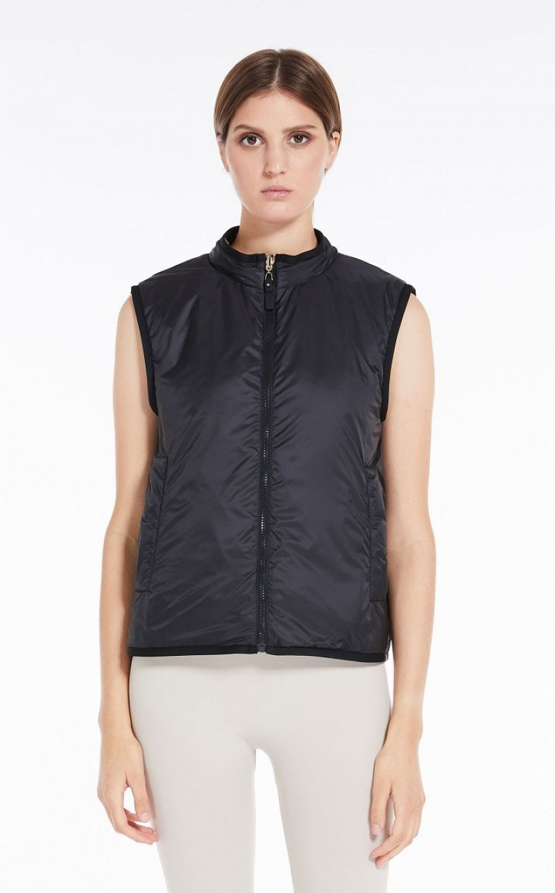 Max Mara Reversible Gilet In Wasser-resistant Fabric Padded Tiefes | MMR594011