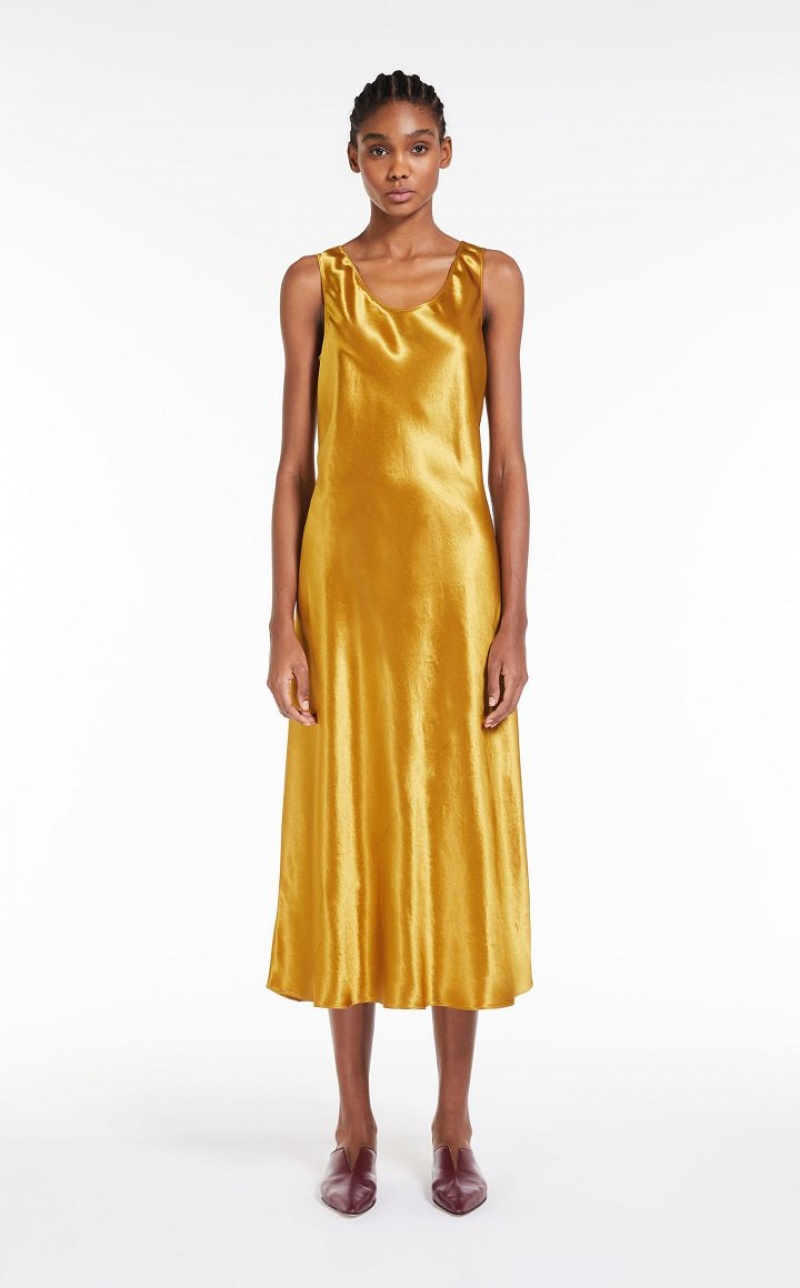 Max Mara Satin Kleid Mango | MMR593347