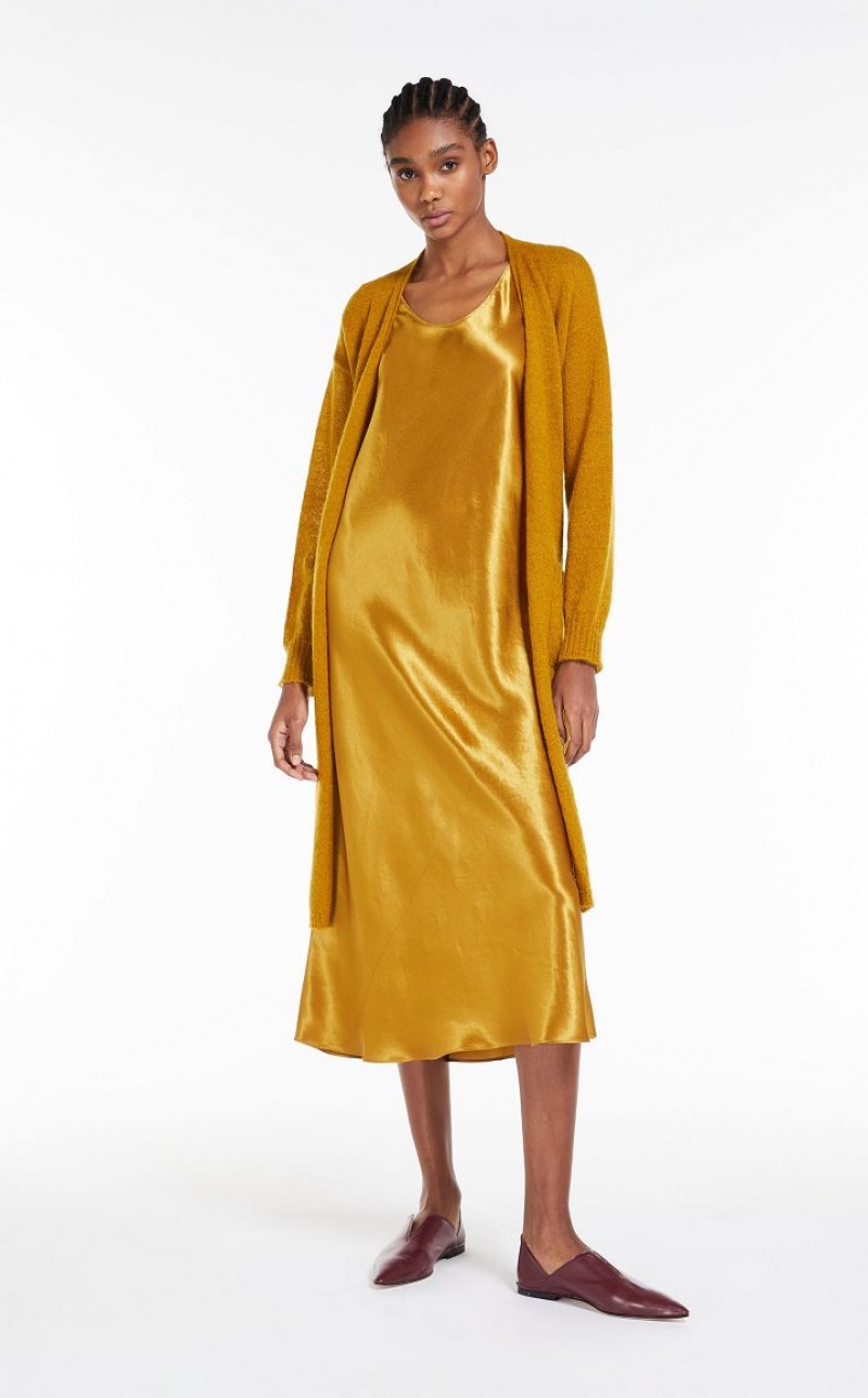 Max Mara Satin Kleid Mango | MMR593347