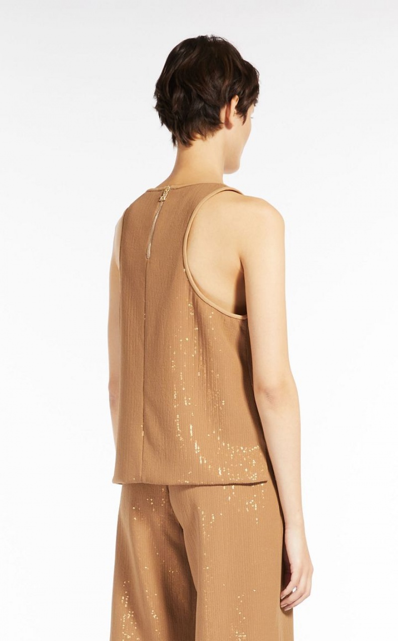 Max Mara Sequinned Bluse Braun | MMR593570